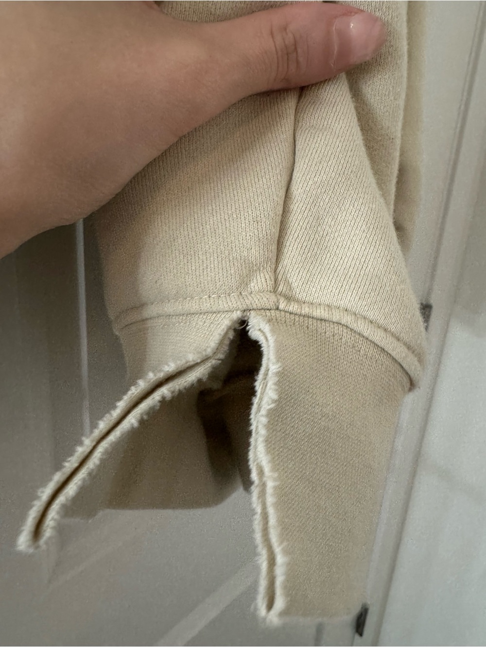 FEAR OF GOD Essentials Neutral Beige Pullover Hoodie XS - Picture 7 of 8
